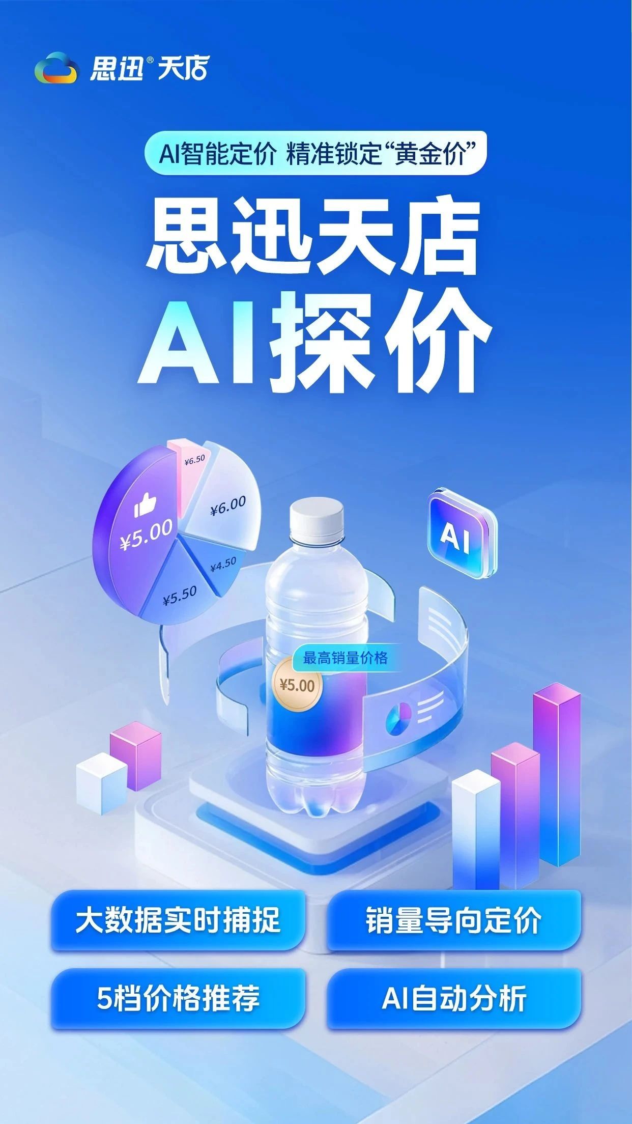 思迅天店【AI探价】，精准定价引爆销量！