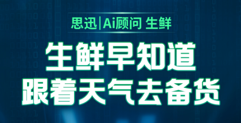 思迅Ai顾问 | 生鲜早知道，跟着天气去备货	